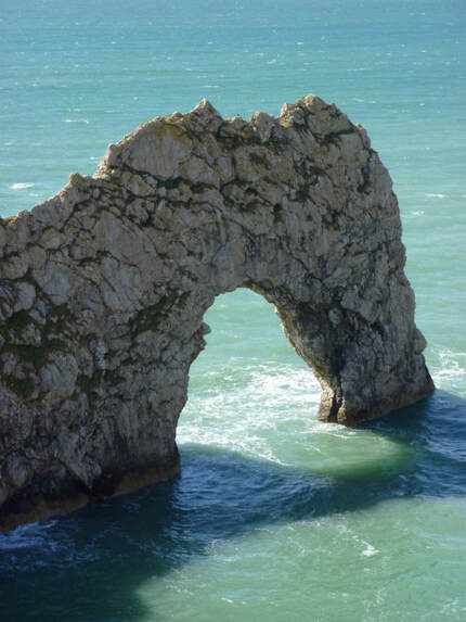 Natural sea-arch illustrating that a thankful heart prepares a way for us to encounter God.