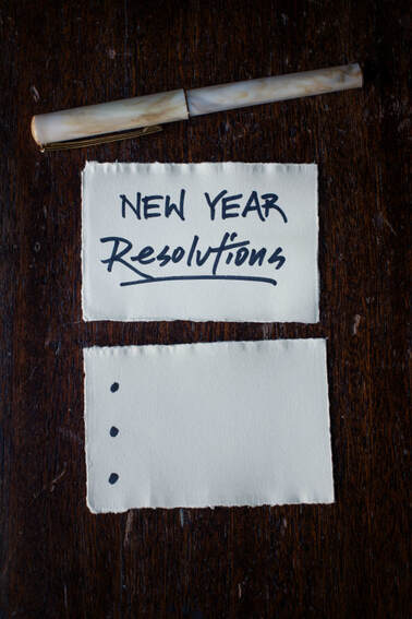 Resolutions blank bullet list.