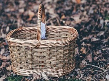 Wicker basket, illustrating page title, ‘God’s Promise of Provision’